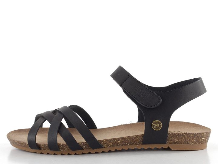 Mustang páskové sandály černé 1307-811-009