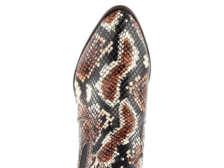 Tamaris westernové členkové topánky hadinkové hnedé kombinované 1-25974-33