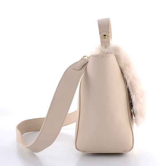 Tamaris veľká klopová kabelka s vlasom Catharina Beige 33311