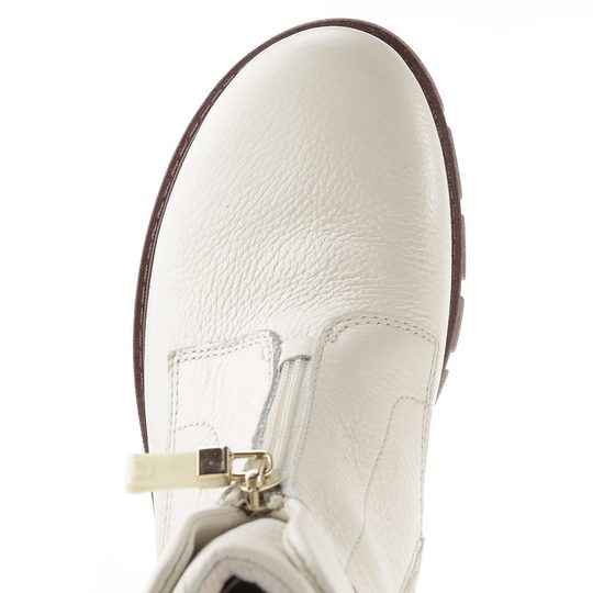 Ara dámský kotník se středovým zipem krémový Dover 12-23130-08