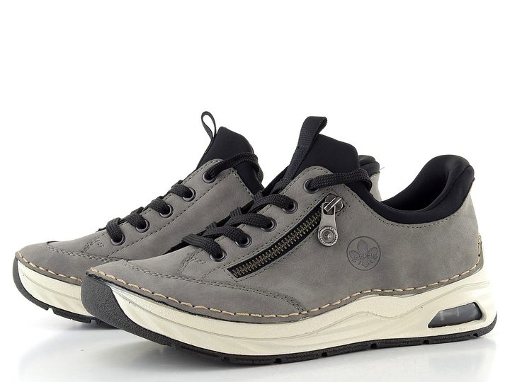 Rieker šedé prozouvací polobotky 44567-42