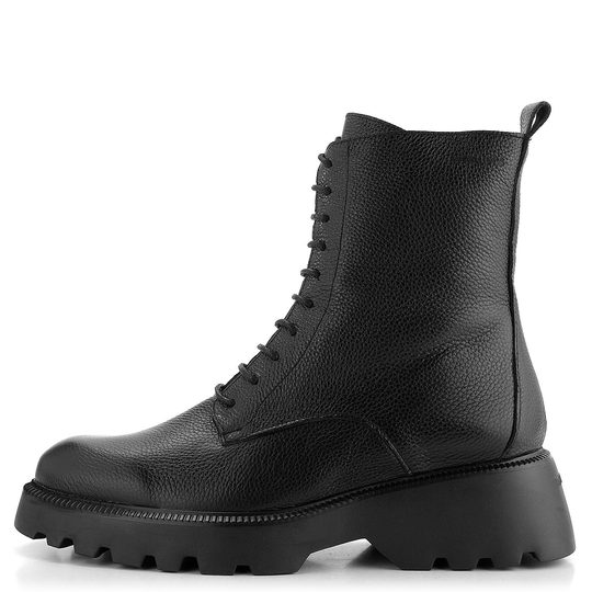 Wonders šněrovací kotník na platformě Negro C-7205