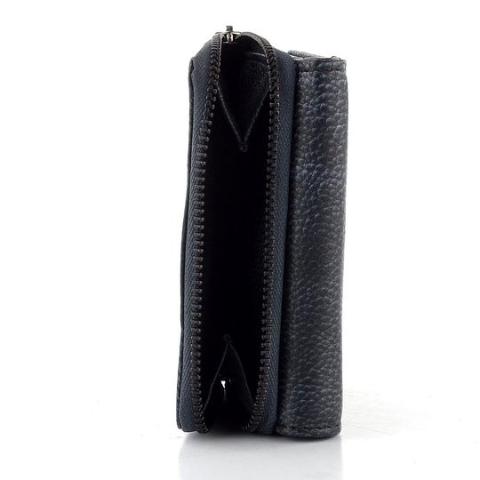 Kožená peněženka se zipovou kapsou Charcoal 4721/R