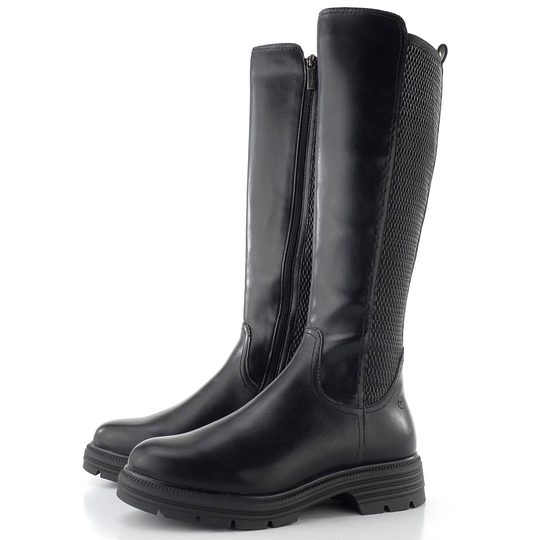 Tamaris čižmy na robustnej podošve black 1-25604-41