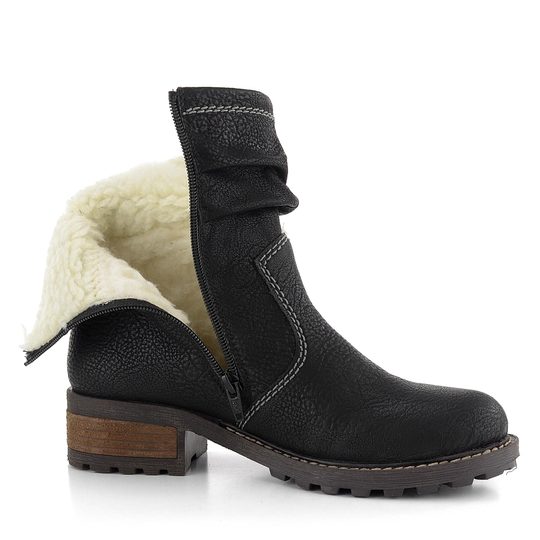 Rieker vyššia členková obuv s vyteplením a riasením Y0463-00