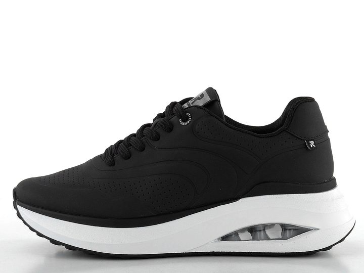 Rieker čierne tenisky na kline W2700-00