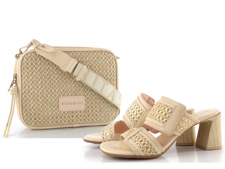 Hispanitas šľapky na podpätku Orquideas Panna/Butter RHV264747