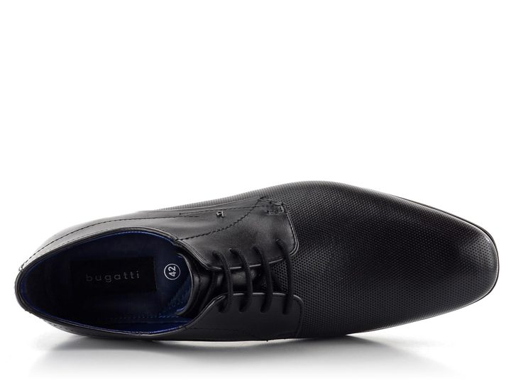 Bugatti černé derbové polobotky 311-66606-1000