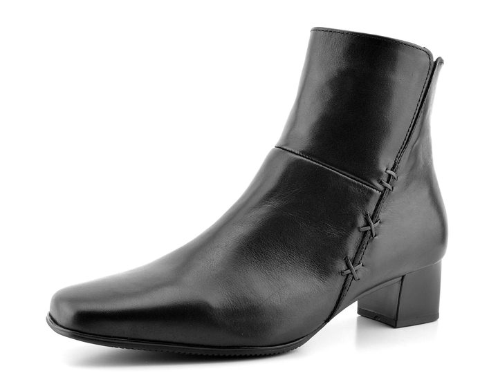 Gabor elegantné čierne členkové topánky šírka H