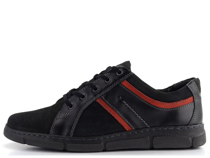 Klondike pánské polobotky černé 948 Black/Red