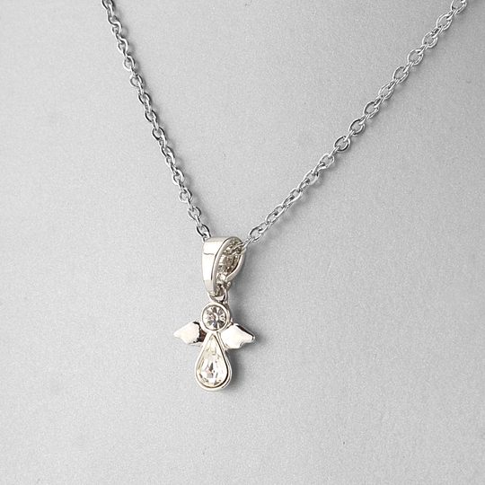 Souprava náušnic s náhrdelníkem andílek s krystal kameny Preciosa