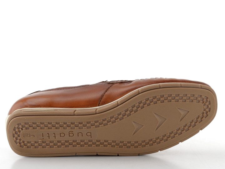 Bugatti pánské kožené mokasíny koňakové 321-A2X6G-4000