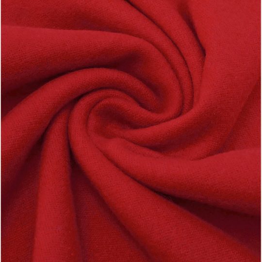 Fraas pončo s kožešinkovým lemem true red 631206-361