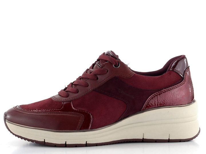 Tamaris tenisky na klínku Red Combi 1-23764-43