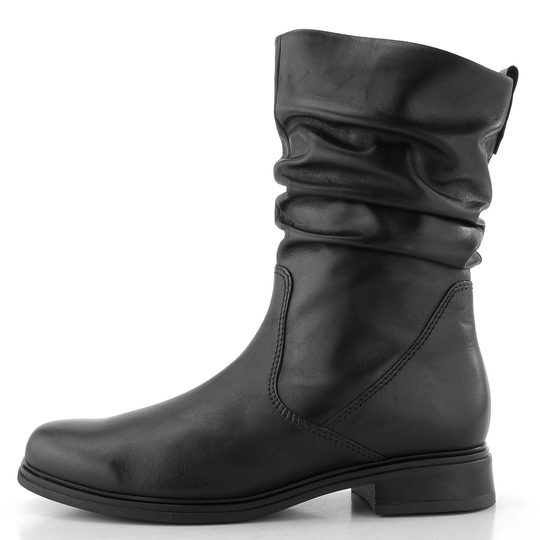 Gabor řasený kotník černý 72.793.57