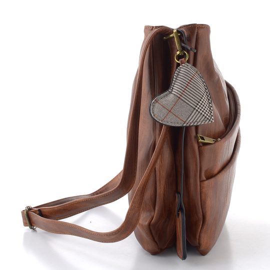 Rieker crossbody kabelka hnedá so srdcom H1005-22