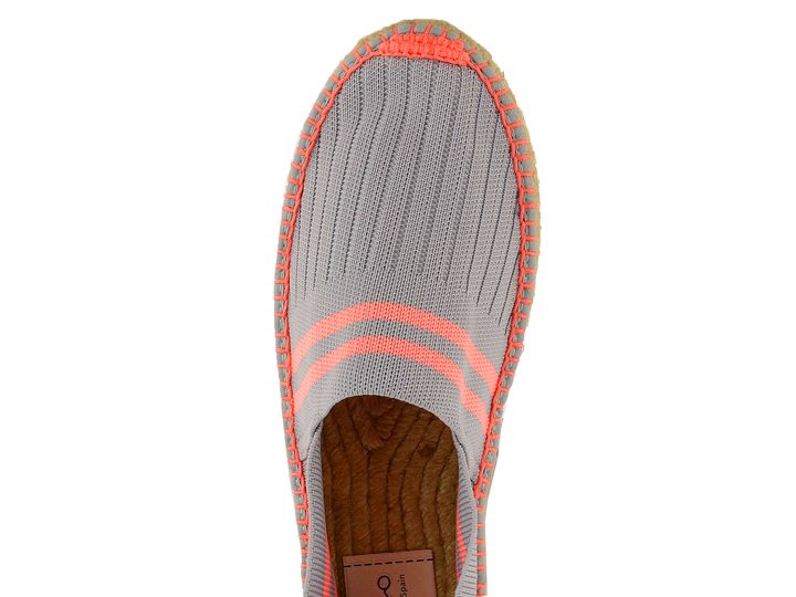 Gaimo Espadrilles mokasíny s proužky Atria Gris