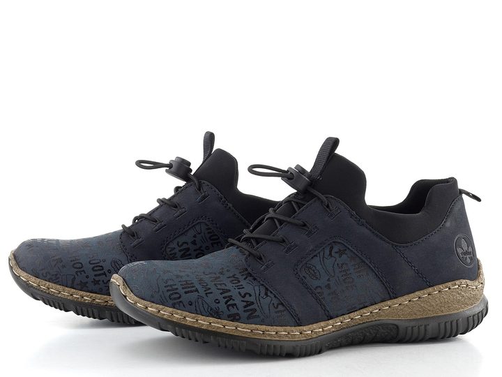 Rieker nazúvacie poltopánky modré N3295-14