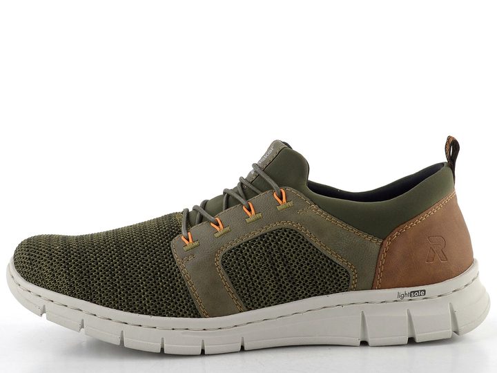 Rieker olivové pánské polobotky B7796-54
