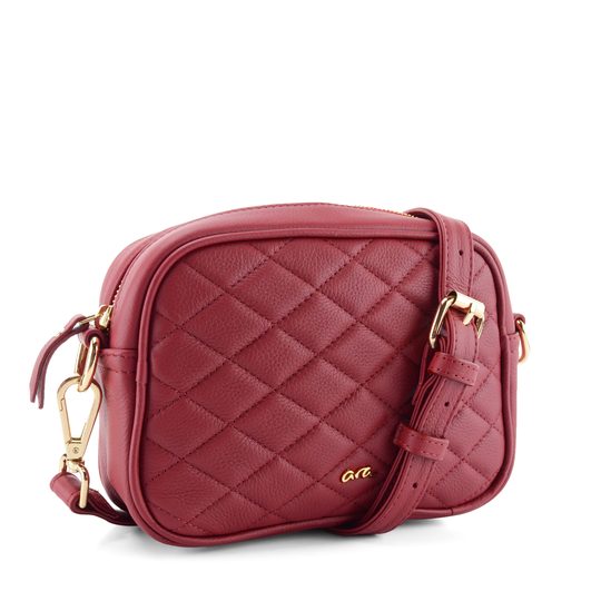 Ara červená prošívaná crossbody kabelka 16-21030-15