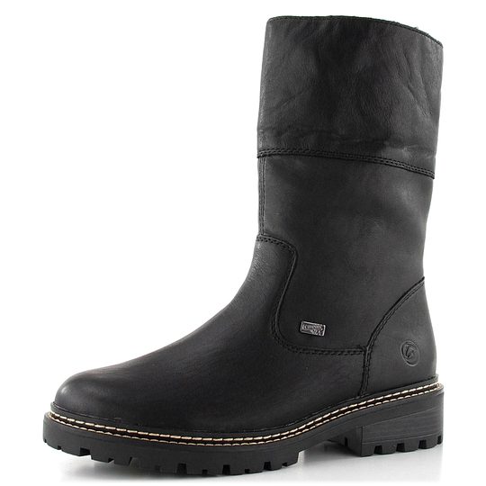 Remonte ohrnovací polokozačky s membránou černé D0B71-01