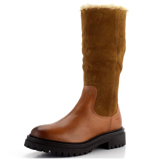 Geox polokozačky s límcem koňakové Iridea D04HRM02246C6001