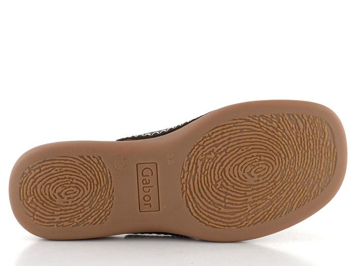 Gabor nubukové pantofle žabky Nightblue 03.700.16