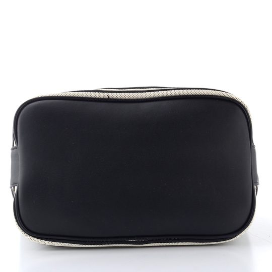 Lola Casademunt pruhovaná textilní shopper kabelka black-ecru LS2604084