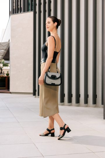 Remonte kabelka do ruky Schwarz/Crema Q0644-01