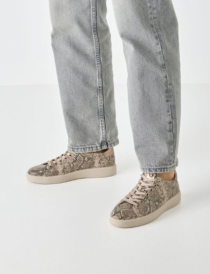 Tamaris dámske tenisky beige snake 1-23719-45