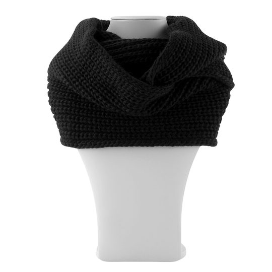 Voxx pletená kruhová šála s merino vlnou Minor černá 121084