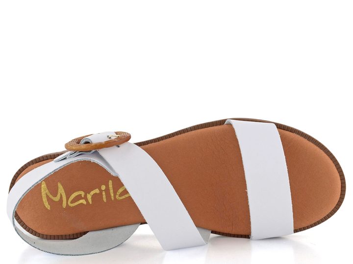 Marila páskové sandály Amster Blanco