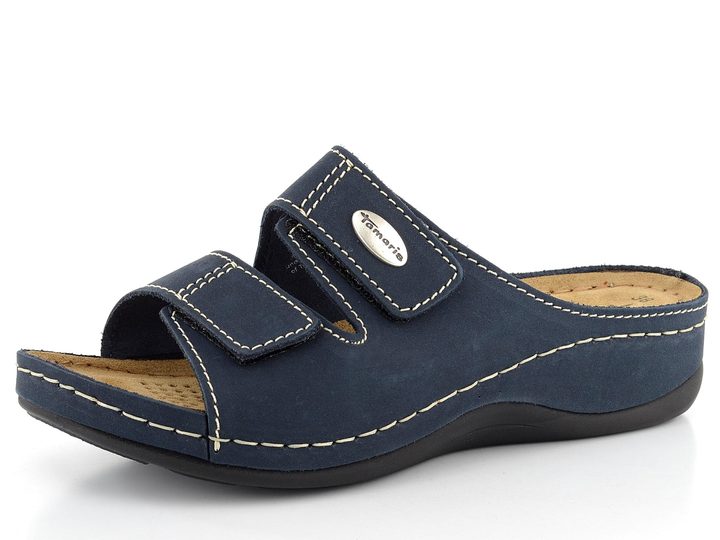 Tamaris fuzbetové pantofle tmavě modré 1-27510-24