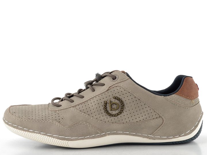 Bugatti béžové kombinované polobotky 321-48010-5000