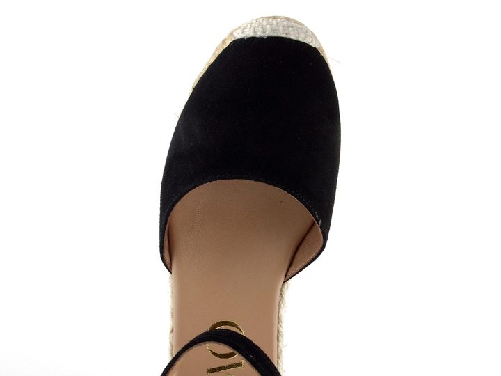 Gaimo sandály s plnou patou a klínkem Robi pesca baby negro