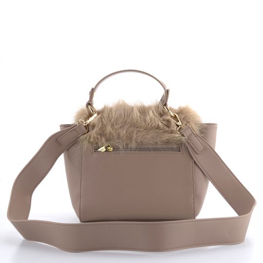Tamaris klopnová kabelka s vlasem Catharina Taupe 33310
