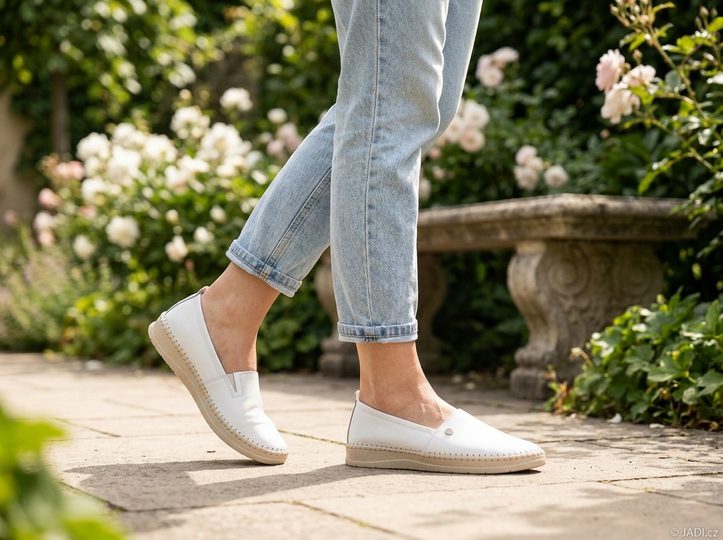 Looke kožené mokasíny Pascaline white L1192_03
