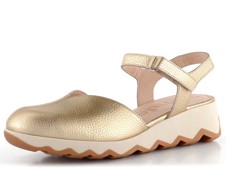 Wonders sandále s plnou špičkou Platino C-7601