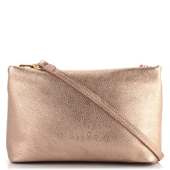 Elega mini kabelka metalická růžovozlatá/zlaté kování 69790