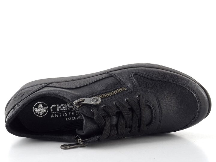 Rieker tenisky se zipy černé N1100-00