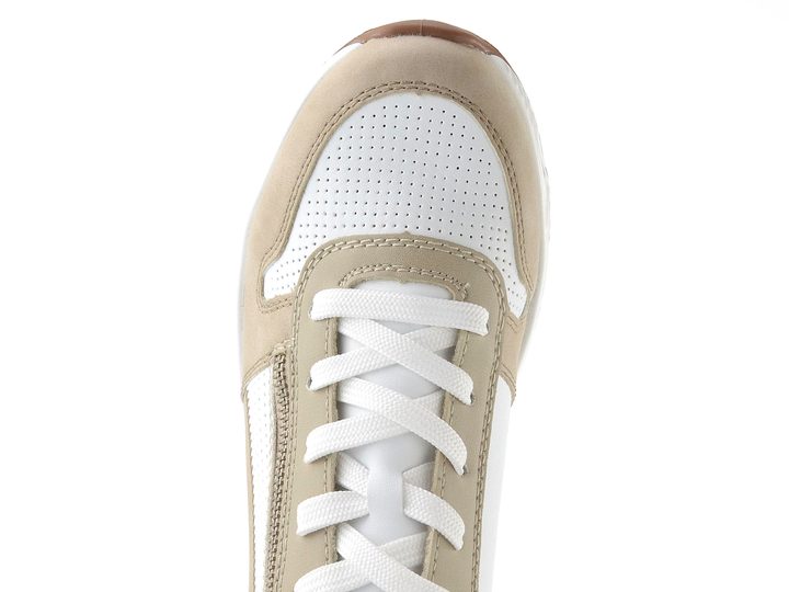 Rieker Sport tenisky na platformě béžovo-bílé N5204-80
