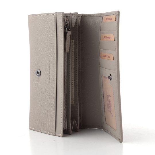 Dámská luxusní kožená peněženka safiáno Taupe BLC/5704/123