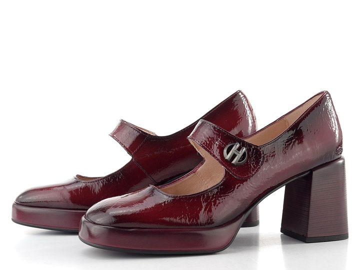 Hispanitas lodičky s páskem a širokým podpatkem Tokio wine HI254305