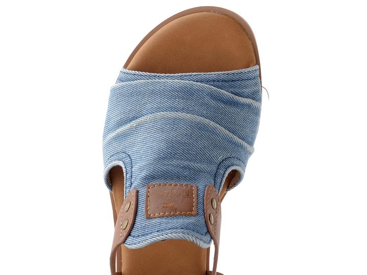 Mustang sandály s plným nártem denim 26M0072008