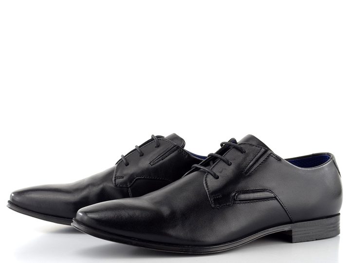 Bugatti elegantné čierne poltopánky 312-A311K-4000