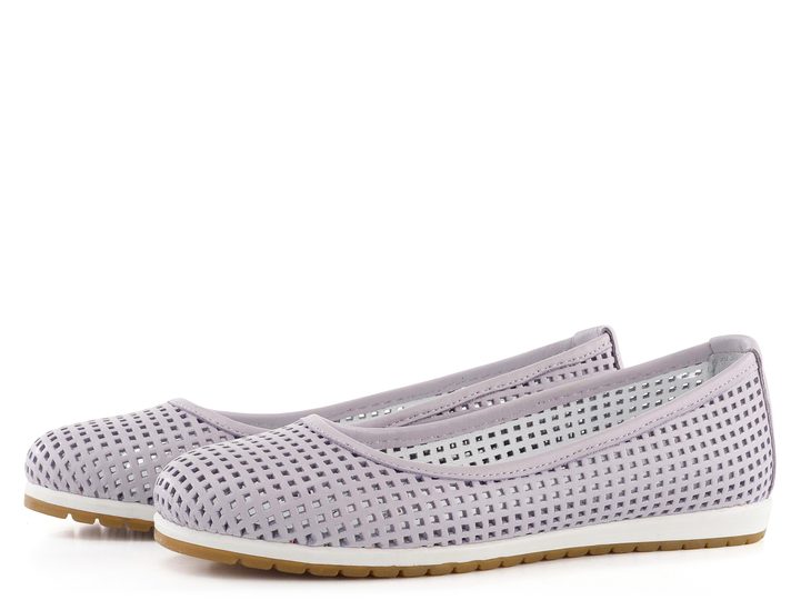 Looke perforované baleríny Carrolin light purple L0601_65