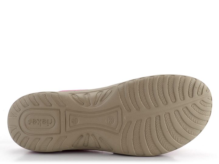 Rieker růžové sandály s gumičkami 64870-31