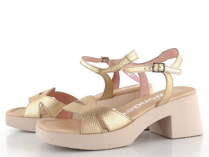 Wonders sandály na podpatku Platino D-1021