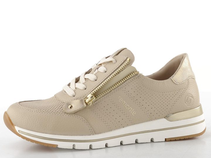Remonte béžové tenisky se zipem R6705-61