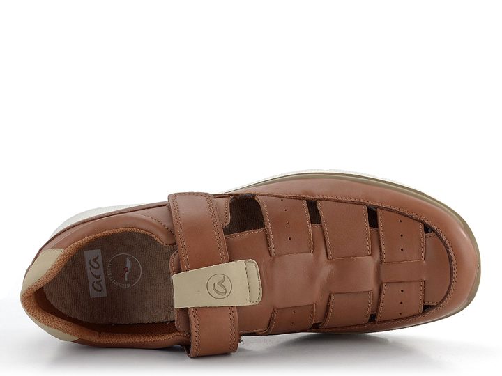 Ara vzdušné polobotky s páskem na suchý zip Benjo Marrone/Natur 11-24624-04